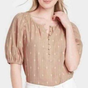 Universal Thread Co Puffed Sleeve Blouse